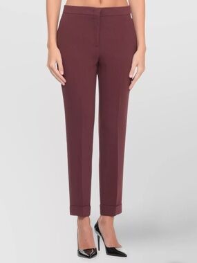 ALC Tailored Straight-Leg Dress Pants Trousers in Brick 0 Women’s